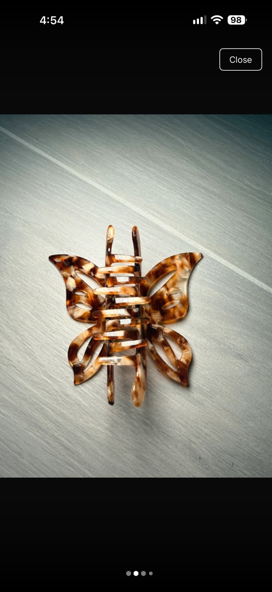 Butterfly Claw Hairclip — view 2