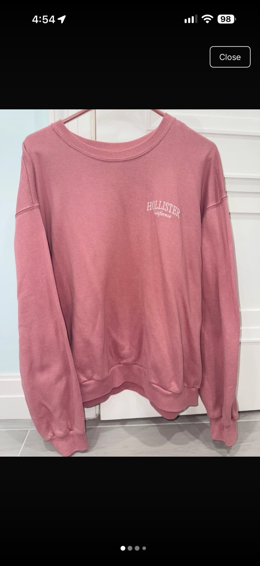 Pink Hollister Pullover Sweater