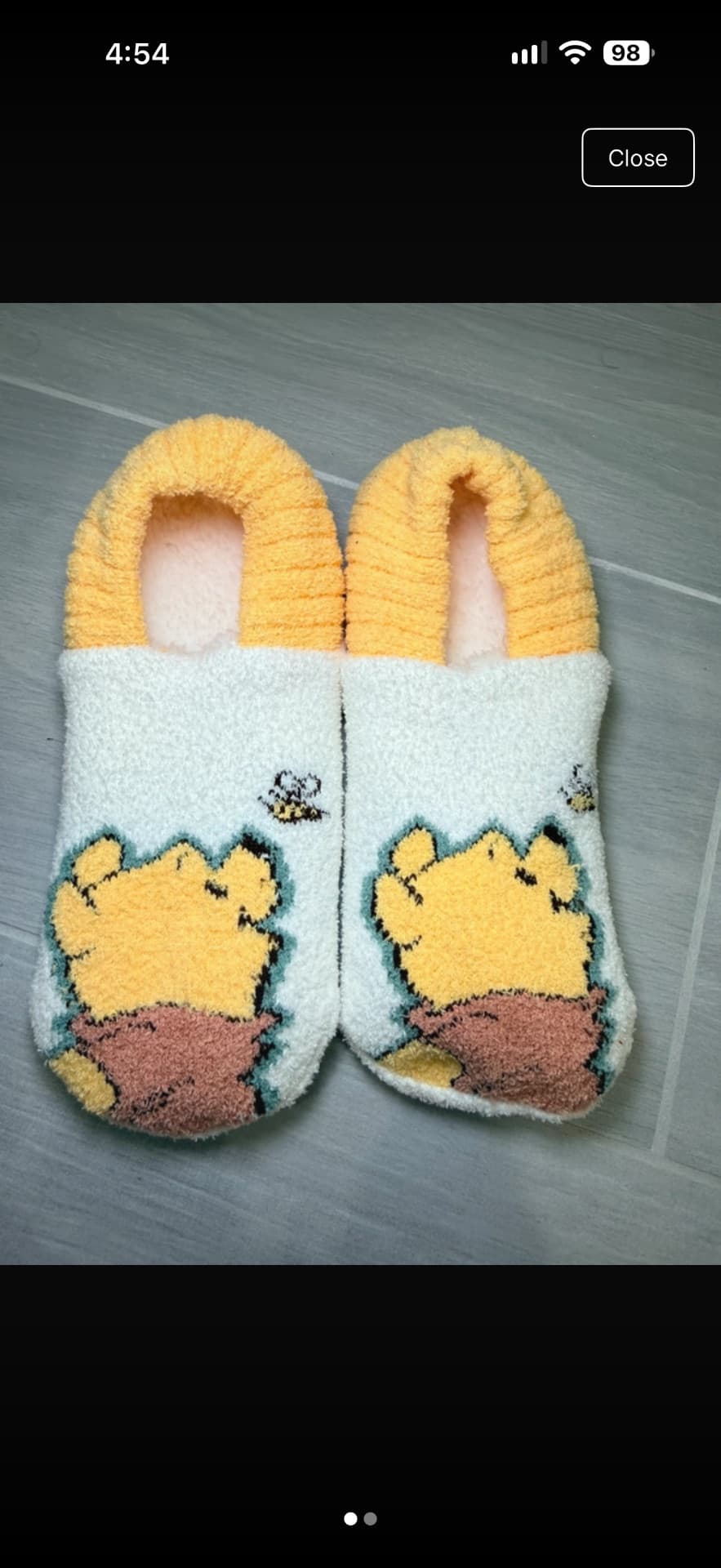 Disney Pooh Bear Soft Slippers