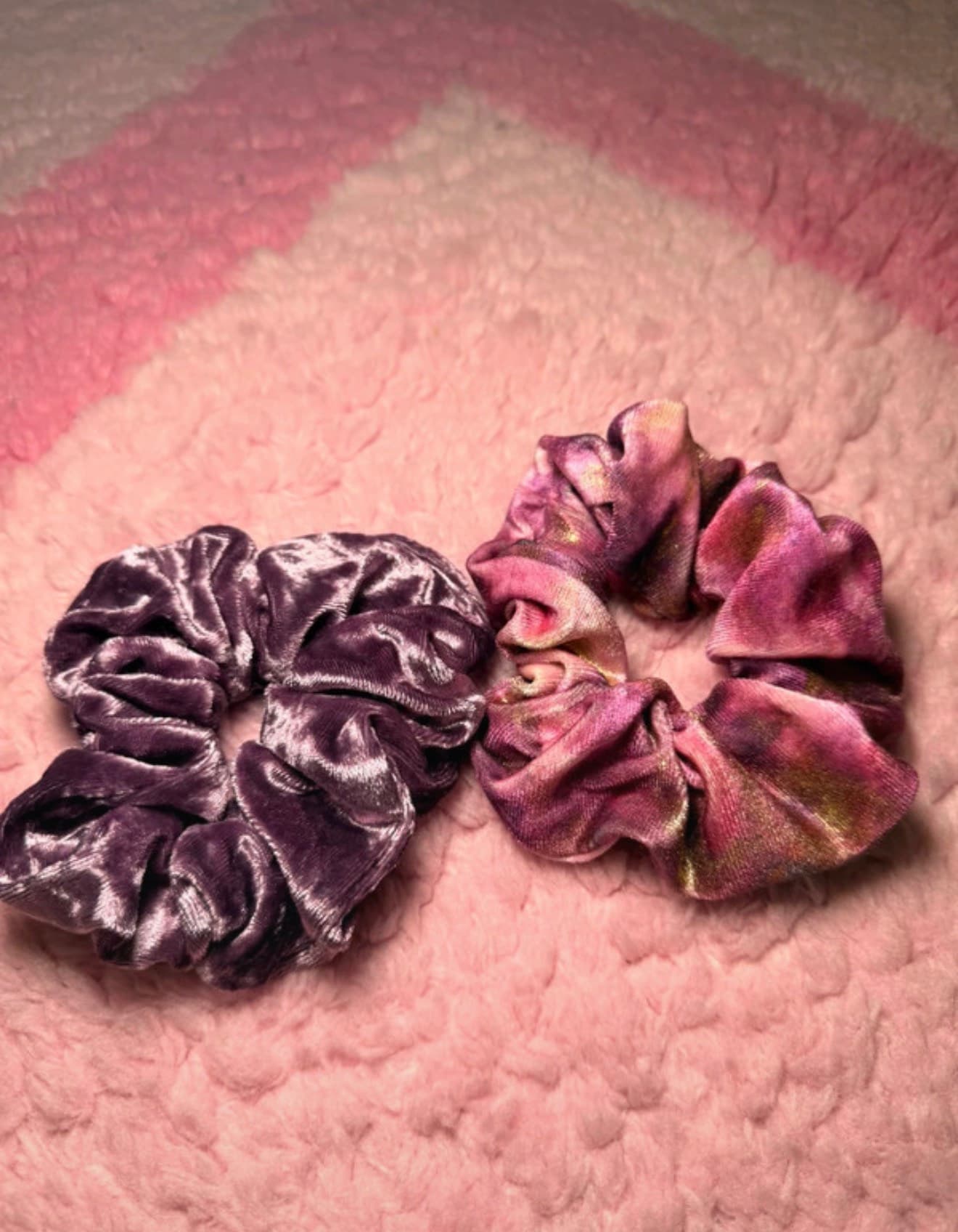 Plush Corduroy Scrunchy Set