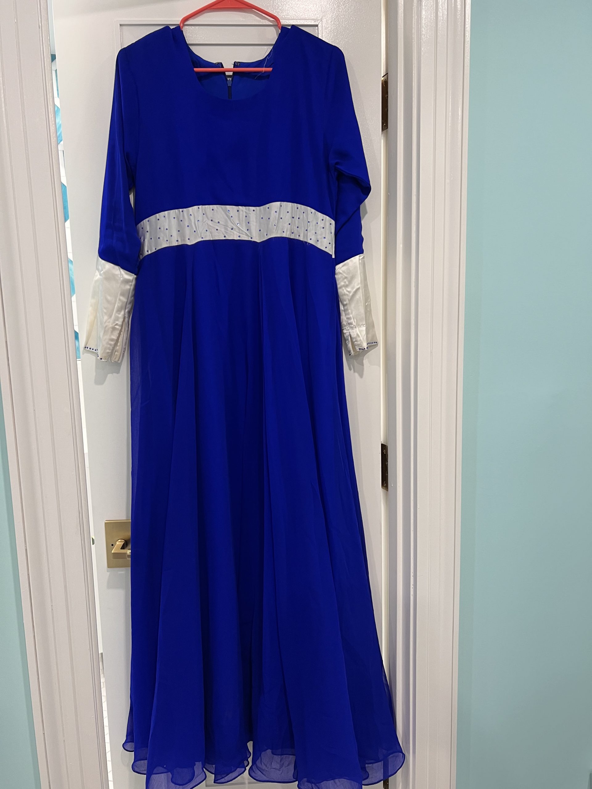 Royal Blue Long Sleeved Dress